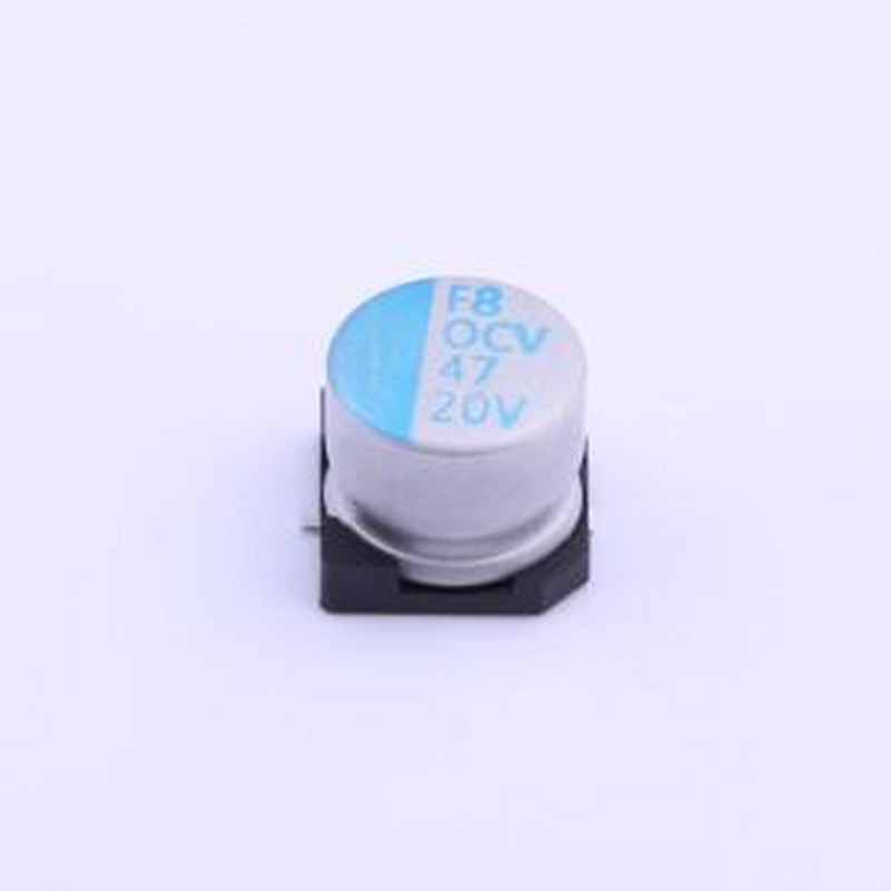 OCV470M1DTR-0807 固态电容 47uF ±20% 20V SMD,D8xL6.7mm