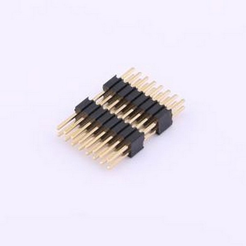 X1322WV-2x08H-C40D30-E80 排针 2x8P 间距:1.27mm 方针 插件,P=1