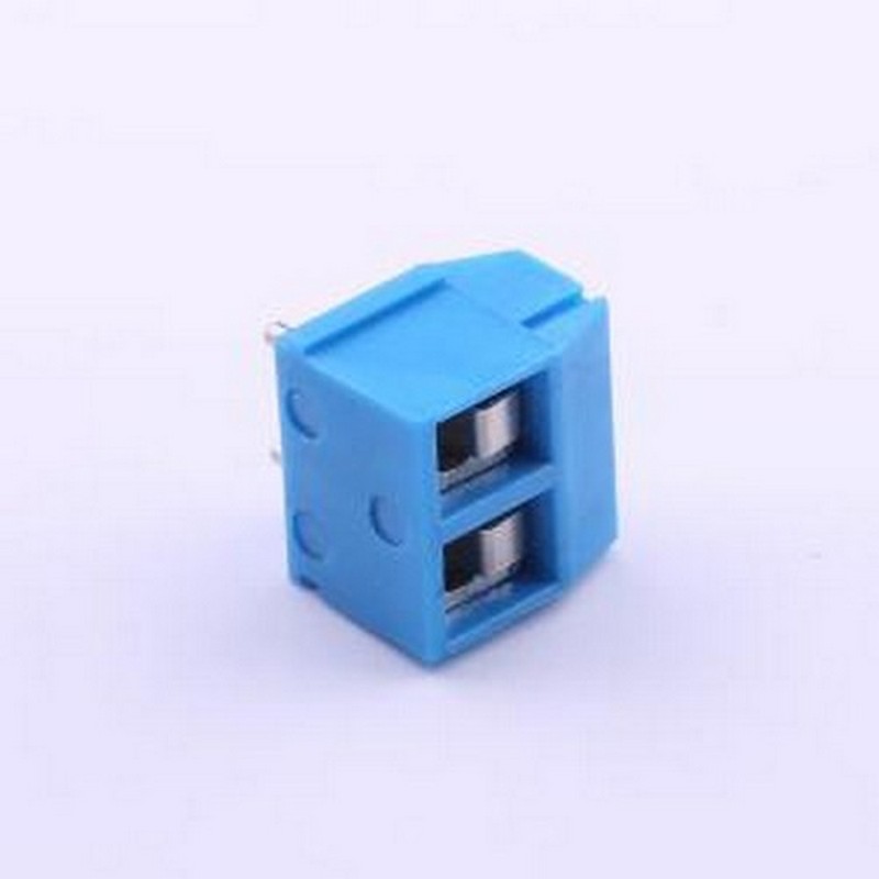 DB301R-5.0-2P-BU-S 螺钉式接线端子 5mm 1x2P 排数:1 每排P数:2