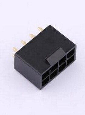 CS-1150-08EBG1 线对板针座 V2 M01 黑色 镀金1u\ 插件,P=4.2mm