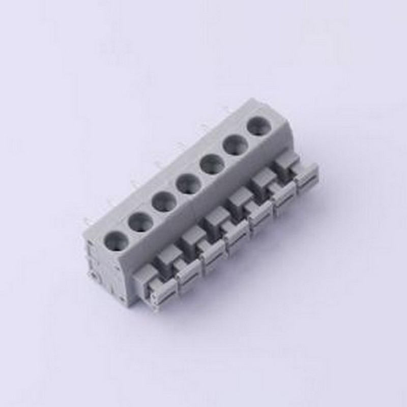 DB260-5.0-7P-GY 弹簧式接线端子 5mm 每排P数:7 排数:1 插件,P=5