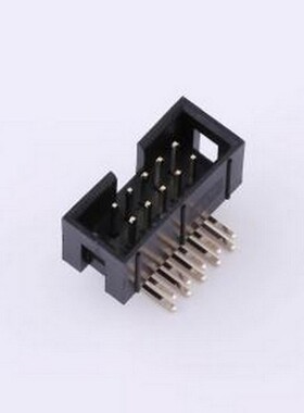 GPHB204-0502A001A1BC 排针 2x5P 间距:2.54mm 方针 弯插 插件,P=