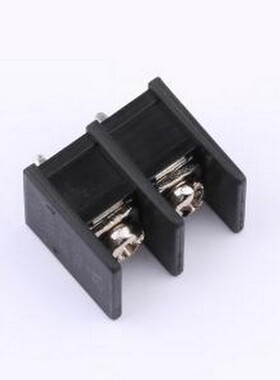 WJ55S-B-10.0-2P 栅栏式接线端子 间距P=10.0mm 2Pin位 边脚 黑色