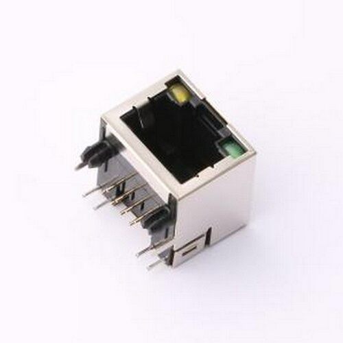 HC-WK88-H16-DK 以太网连接器(RJ45 RJ11) 弯插 带LED 插件