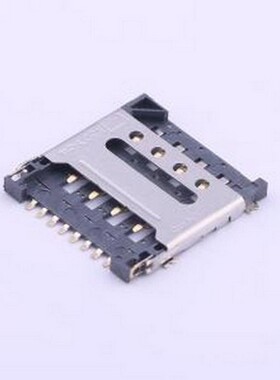 SNO-1340 SIM卡连接器 翻盖式 MicroSIM卡 卡座 SMD