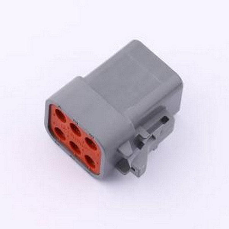 ATP06-6S 胶壳(线对板/线对线) 6位插座插头，ATP系列