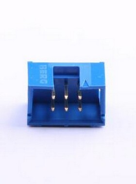 75869-131LF 线对板针座 间距:2.54mm 2x3P 直插 蓝色 插件,P=2.5