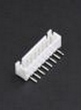 2.54mm-8P WZ 线对板针座 1x8P 间距:2.5mm 弯插 白色 弯插,P=2.5