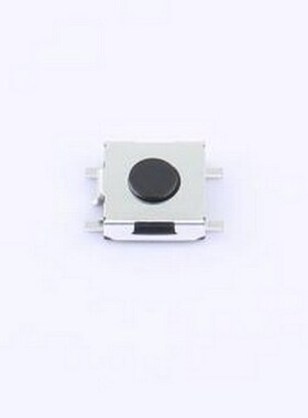 TVEF02-E025CB-R 轻触开关 6.2X6.2/平脚/2.5H/260gf/全黑/接地/