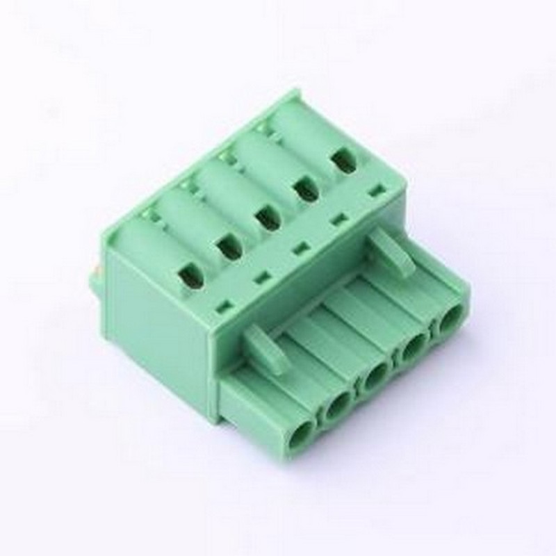 KF2EDGKD-5.0-5P 插拔式接线端子 5mm 1x5P 排数:1 每排P数:5 P=5