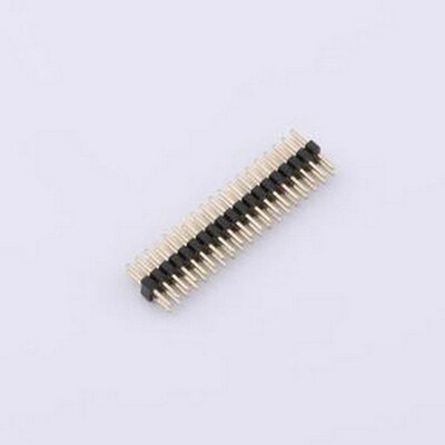 ZX-PZ1.0-2-19PZZ 排针 1.0PH H1.0 2x19Pin 180度W2.3PC2.0 PA2.