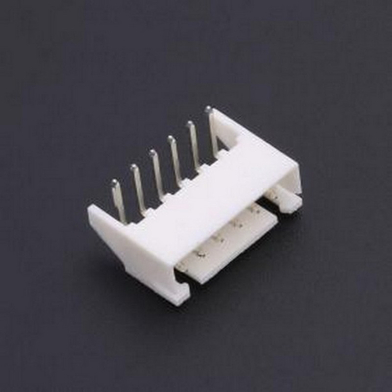 CS-1001R-06BLOCK 线对板针座 XH2.5 wafer 6P 90度 有内径 带定