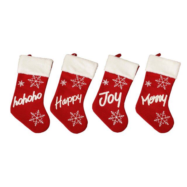 christmas stockings 19 inch classic red and white plush stoc