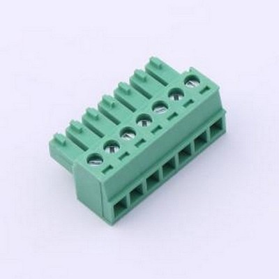 MX15EDGK-3.81-07P-GN01-Cu-Y-A 插拔式接线端子 1x7P 3.81mm 排