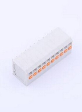 KF239-3.5-10P 弹簧式接线端子 1x10P 3.5mm 每排P数:10 排数:1