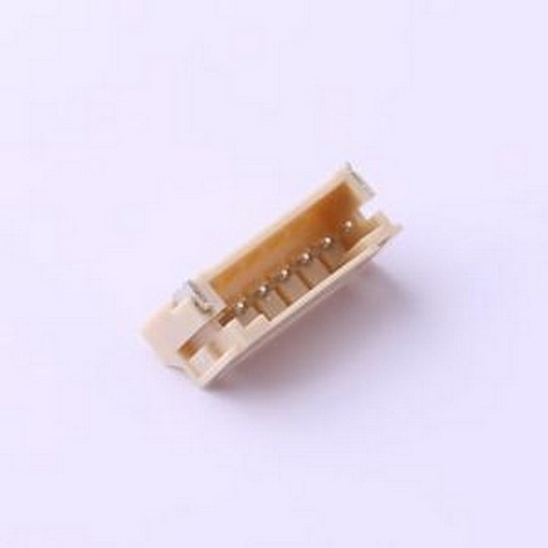 X2016WRS-06-9TSW 线对板针座 1x6P 间距:2mm 卧贴 系列:PH SMD,P