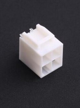 HX62008-4A 线对板针座 2x2P 间距:6.2mm 直插 白色 插件,P=6.2mm
