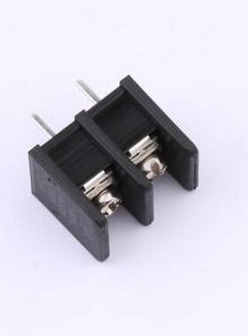 WJ35S-B-8.25-2P 栅栏式接线端子 间距P=8.25mm 2Pin位 边脚 黑色