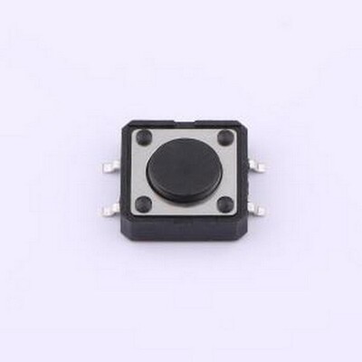 TS1243TP 250gf 009 轻触开关 12*12*4.3mm 立贴 轻触开关 SMD-4P