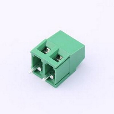 MX128L-5.08-02P-GN01-Cu-Y-A 螺钉式接线端子 1x2P 5.08mm 直插