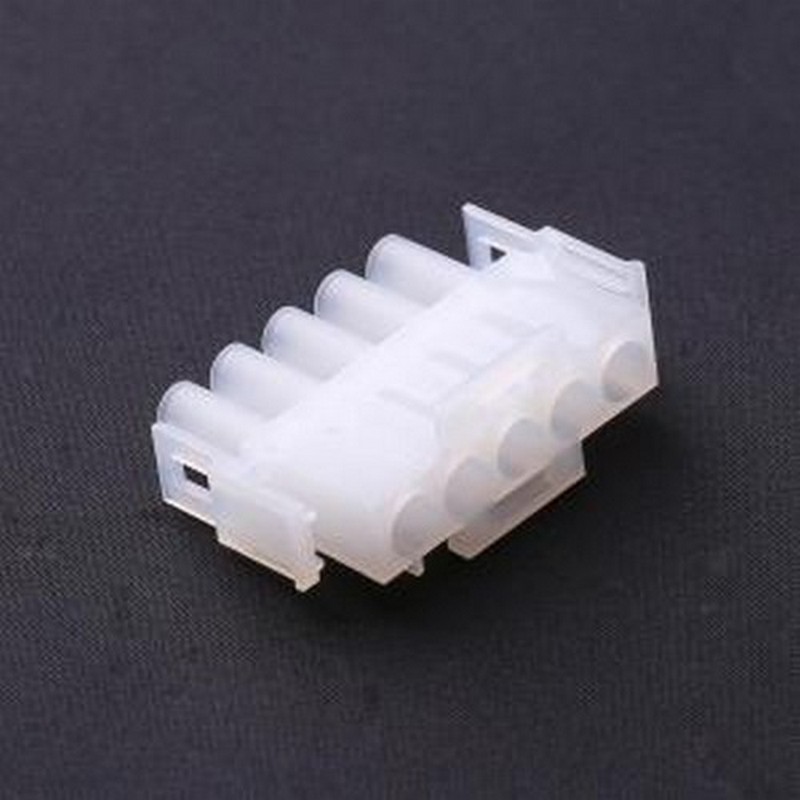 63080-05P-8B2 胶壳(线对板/线对线) 6.3mm 1x5P 透明 P=6.3mm