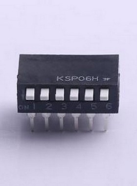 KSP-06H 拨码开关 6档6脚插件卧式拨码 插件