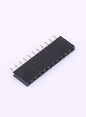 BX-PM2.54-1-11PY 排母 1x11P 间距:2.54mm 直插 插件,P=2.54mm