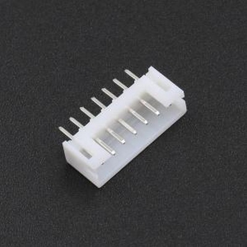XD-PH-7A-G 线对板针座 1x7P 间距:2mm 直插 系列:PH 白色 插件,P