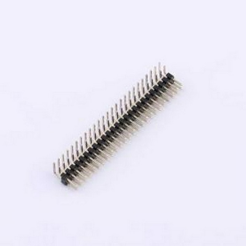 KH-2PH90-2X25P-L10.5 排针 2x25P 间距:2mm 弯插,P=2mm