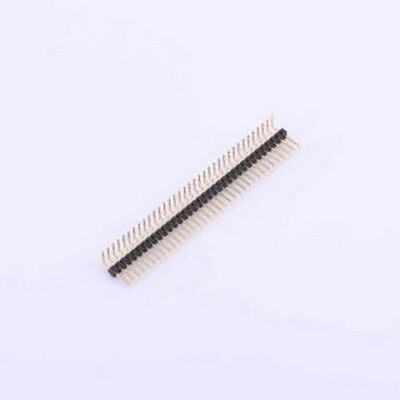 X1311WR-35J-C26D40 排针 1x35P 间距:1.27mm 方针 弯插,P=1.27mm
