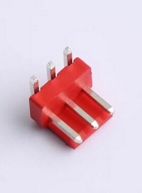 XY-VH3.96-3A21-R 线对板针座 VH 3.96mm 1x3P 弯插 红色 弯插,P=