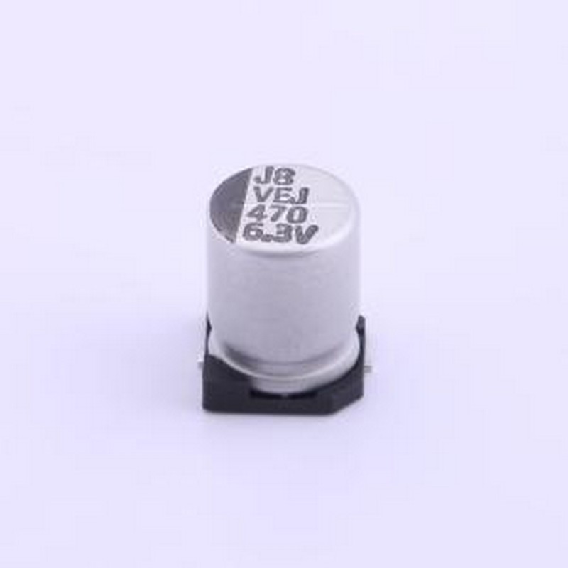 VEJ471M0JTR-0810 贴片型铝电解电容 470uF ±20% 6.3V SMD,D8xL1