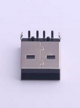 FUS215-MDBK6K USB连接器 USB A型 4触点 90°插件 公座 黑色 插