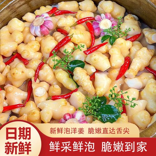 初耕酸辣泡洋姜洋生姜泡拐姜洋姜咸菜泡菜即食下饭菜四川泡菜