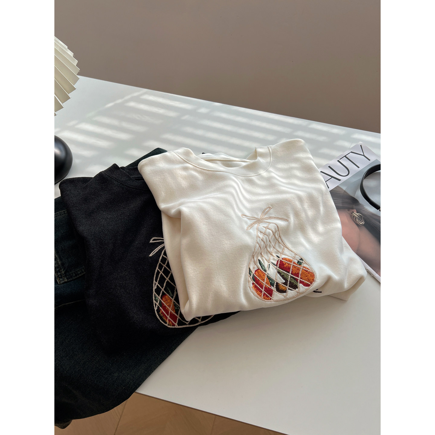 2026新款韩版卡通刺绣澳绒圆领短袖t恤女宽松软糯亲肤保暖内搭潮,女装/女士精品,T恤,淘宝优惠券,粉丝福利购,淘宝优惠卷