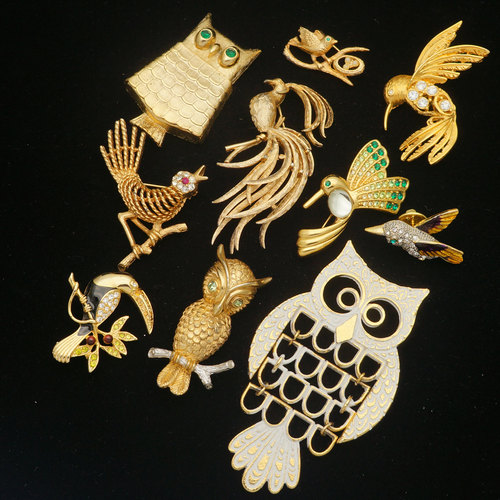 AVON中古vintage胸针古董首饰