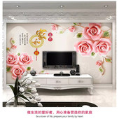 客厅电视背景墙装 饰画贴纸自粘立体卧室床头墙上面贴画中国风墙贴