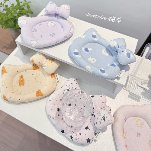 ins风Kitty夹棉隔热垫布艺厨房垫桌面装饰拍摄道具杯垫