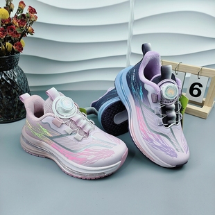 比迪童鞋25冬新款中大童加薄绒运动鞋鞋轻便男女童二棉鞋鞋旋钮扣