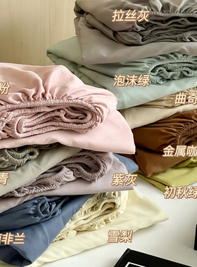 秋冬加厚100S高支全棉磨毛单品床笠床单单品纯棉床罩高端床上用品