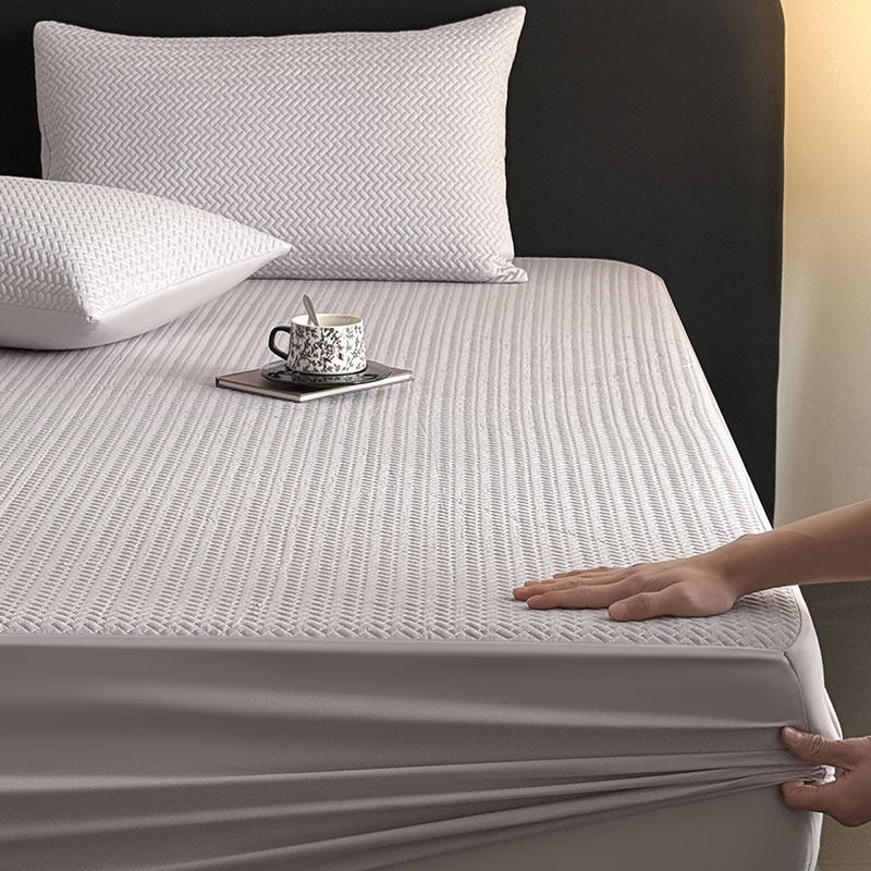 天丝莱赛尔纤维夹棉床笠软凉席加厚席梦思床垫保护套防滑床罩床品