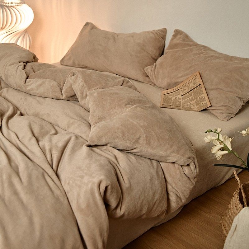 好暖和吖~秋冬加厚牛奶绒床上四件套双面绒保暖珊瑚绒床单1.8床品,床上用品,床品套件/四件套/多件套,淘宝优惠券,粉丝福利购,淘宝优惠卷