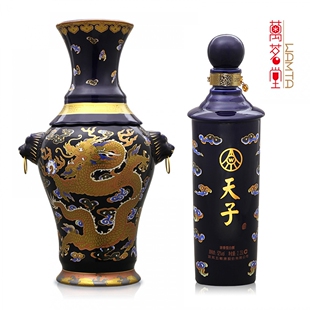 真龙天子酒帝王蓝52度浓香型白酒2.25L（单坛装）