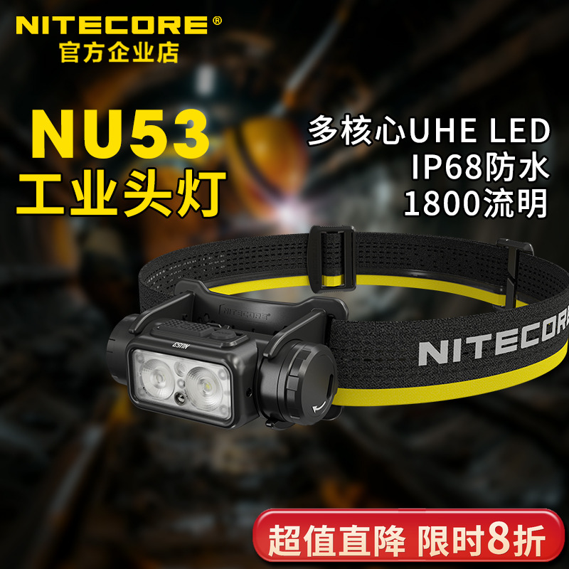 NU53轻便强光头灯防水大容量