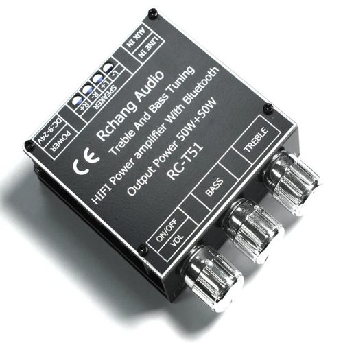 双声道高低音调节50W*2蓝牙立体声数字功放板tpa3116功放板