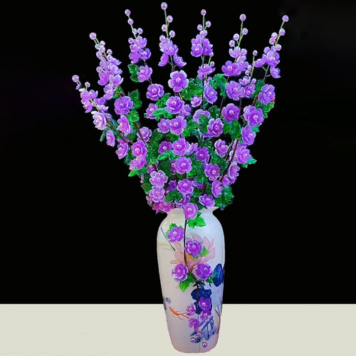 DIY手工编织木槿花朵花束材料包