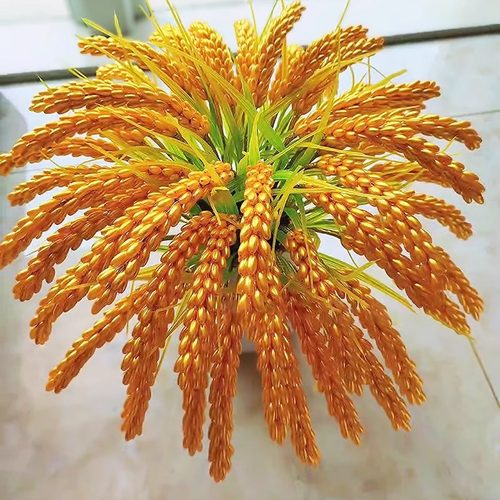 手工diy材料包麦穗稻穗串珠编织花束自己做桌面摆件米粒珠电视柜