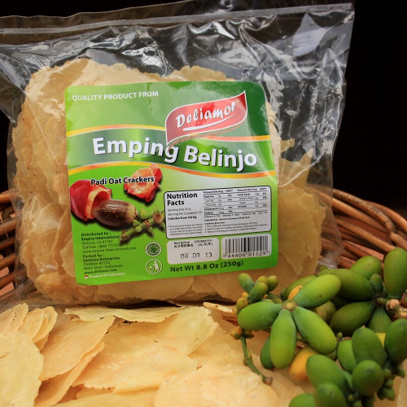 印尼特产Deliamor生恩冰恩兵片enping belinjo需油炸苦果饼250g - 实物图