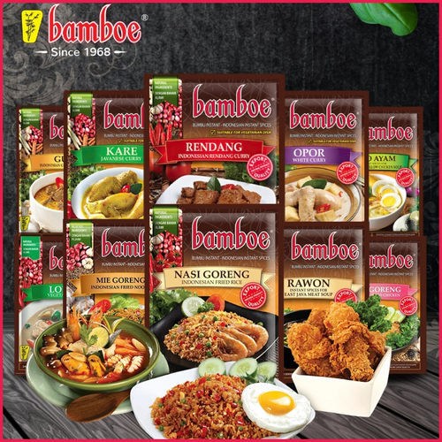 印尼Bumbu Bamboe山竹牌调味酱料*2袋 Rendang巴东牛肉炒饭料酱包
