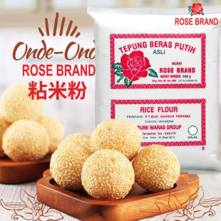 flour 印尼ROSE PUTIH粘米粉rice BERAS 500g BRAND玫瑰花TEPUNG